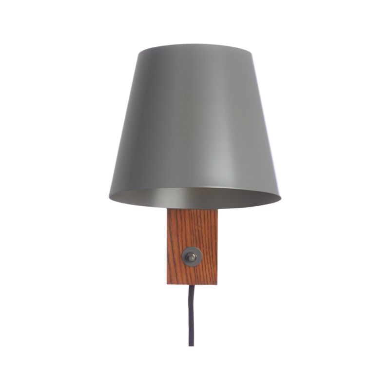 Jax Grey Sconce Crate and Barrel